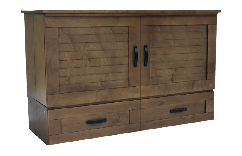 cottage hickory cabinet bed